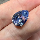 Provence Lavender 14x10 Swarovski Crystal Rhinestone 4320 Pear With Setting