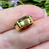 Olivine 14x10mm Vintage Swarovski Rhinestone, 4100 Oval, With Settings