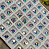 6mm Crystal AB, 29ss Swarovski Rhinestone with Settings
