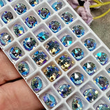6mm Light Sapphire Shimmer, 29ss Swarovski Rhinestone with Settings