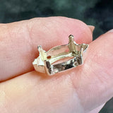 Sterling Silver 15x7 Navette Marquise Rhinestone Setting, For Crystal-Gems.925 SS Blank