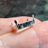 16x11mm Octagon Setting, 4 Pcs, Silver Plated Settings, for 4610 Oct-Crystals