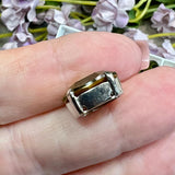 Olivine 14x10mm Vintage Swarovski Rhinestone, 4100 Oval, With Settings