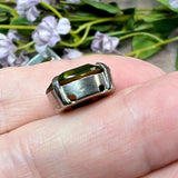 Olivine 14x10mm Vintage Swarovski Rhinestone, 4100 Oval, With Settings