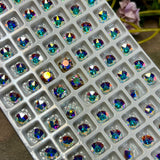 6mm Crystal AB, 29ss Swarovski Rhinestone with Settings