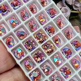 6mm Light Rose-Shimmer 29ss Swarovski Chrystal Rhinestone with Settings