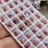 6mm Light Rose-Shimmer 29ss Swarovski Chrystal Rhinestone with Settings