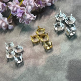 45ss - 50ss Rhinestone Settings, Silver Plated, Gold Plated Prong-Settings