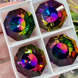 Swarovski Crystal, Rare Vintage, 18mm Electra Hexagon 6208 Sunburst Pendant