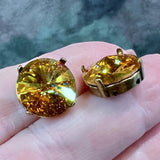 Summer Blush, 14mm Swarovski Crystal Rhinestone, 1122 Rivoli With Settings