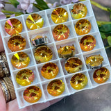 Summer Blush, 14mm Swarovski Crystal Rhinestone, 1122 Rivoli With Settings