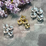 45ss - 50ss Rhinestone Settings, Silver Plated, Gold Plated Prong-Settings