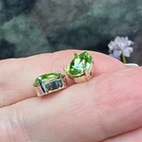 Peridot ReCreated 10x7mm Swarovski Crystal Rhinestone 4320 Pear With  Settings