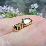Crystal-Aurum 8x6mm 4320 Pear Shape Swarovski Crystal Rhinestone, With Setting