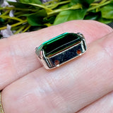 Emerald Vintage 16x11mm Crystal Rhinestones Octagon 4610 with Settings