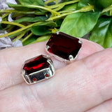 Garnet 12x10mm Swarovski Crystal Rhinestone, Transparent Art 4600 With Setting