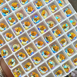 6mm Light Topaz Shimmer 29ss Swarovski Crystal Rhinestones with SP or GP Settings