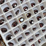 Rhodolite Garnet Faceted Gemstone, CZ 8x6mm Oval, With Settings