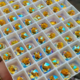 6mm Light Topaz Shimmer 29ss Swarovski Crystal Rhinestones with SP or GP Settings