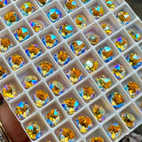 6mm Light Topaz Shimmer 29ss Swarovski Crystal Rhinestones with SP or GP Settings