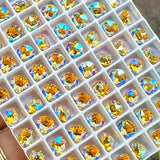 6mm Light Topaz Shimmer 29ss Swarovski Crystal Rhinestones with SP or GP Settings
