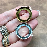 Rare Swarovski Crystal 27mm 1201 Round Stone – Vitrail Medium or Light with Sew-On Setting Option