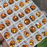 Dark Orange 39ss Swarovski Crystal Rhinestone 8mm 1088 with Settings
