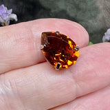 Vintage Swarovski 4320 Pear Crystals (15x11mm) in Silver-Plated Open Back Settings – Madeira & Dark Smoked Topaz