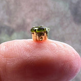 Olivine 6x4mm Pear Shape Swarovski Crystal Rhinestone, With Settings