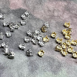 6x4mm Crystal Rhinestone Settings, Pear Shaped 4320, 10 Pieces SP or GP Settings