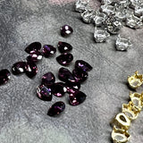Swarovski Amethyst 6x4mm Pear Shape Crystal Rhinestone With Settings
