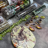 Rainforest Earthy Rustic Master Design Kit: Genuine Jasper Focal, Botswana Agate, Peridot