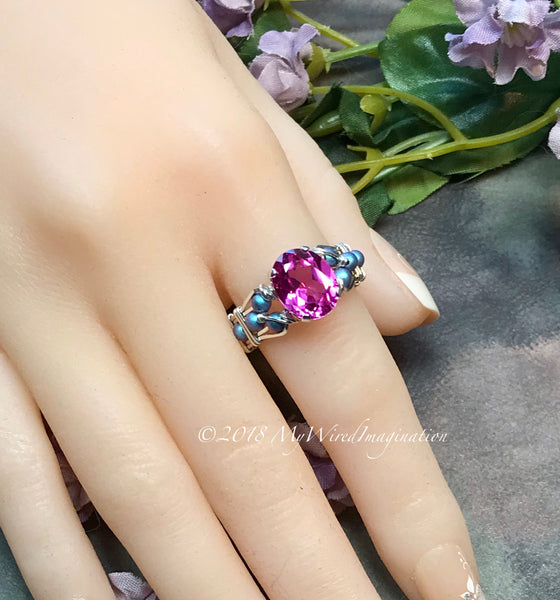 1/2 Carat Hot Pink Kashmir Sapphire Ring – U.S Royalty Gems