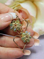 Charming Hearts 2 Earrings, DIY Wire Wrap Earring Tutorial