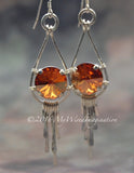 Hammered Crystal Earring, Wire Wrap Earring Tutorial