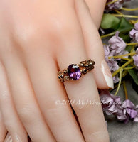 14K GF Alexandrite Color Change Stone Handmade Ring, US Size 7.5