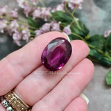 Alexandrite, Huge Gorgeous Lab Grown Faceted Oval 23x17x9mm 40.35 carats Loose Gemstone