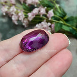 Alexandrite, Huge Gorgeous Lab Grown Faceted Oval 23x17x9mm 40.35 carats Loose Gemstone