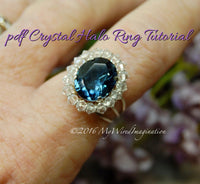 Crystal Halo Ring by Bobbi Maw