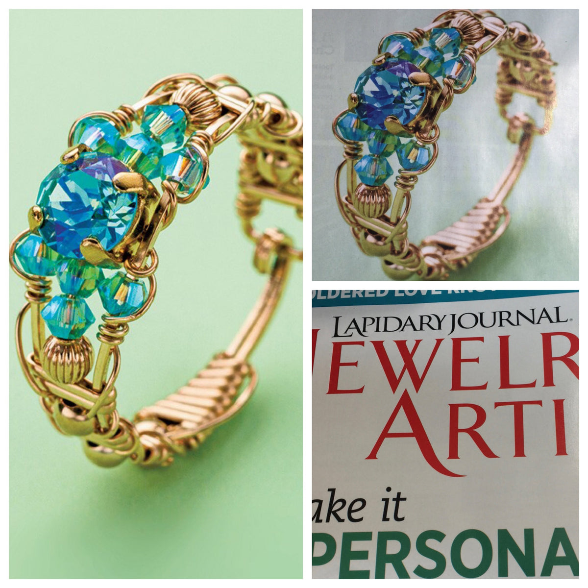 Simply Fancy Ring With a Clasp, Wire Wrap Ring Pattern – My Wired ...