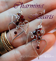 Charming Hearts 1, Wire Wrap Charms, Earrings, Pendants Tutorial