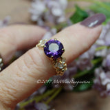 Alexandrite, Color Change Gemstone, Handmade Ring in 14k GF, US Size 5.5