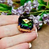 23mm Cabochon or Crystal Setting Art 4675, Silver or Gold Plated Prong Settings