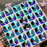 Paradise Shine, Swarovski Crystal 10mm Rivoli, Paradise Shine Crystal with Setting