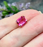 Rose Pink 2 Pcs Transparent Rhinestone, Swarovski Crystal 10x8mm, With Setting