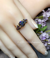 Starlight AB, Vintage Swarovski Crystal Handmade Ring 14K GF US Size 6.5