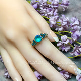 Laguna DeLite Ring, Genuine Swarovski Crystal, Handmade Ring, 14K GF US Size 8