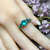 Laguna DeLite Ring, Genuine Swarovski Crystal, Handmade Ring, Made to Order