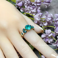 Laguna DeLite Ring, Genuine Swarovski Crystal, Handmade Ring, Made to Order