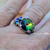Vitrail Medium, Genuine Swarovski Crystal Rhinestone 14mm With Setting